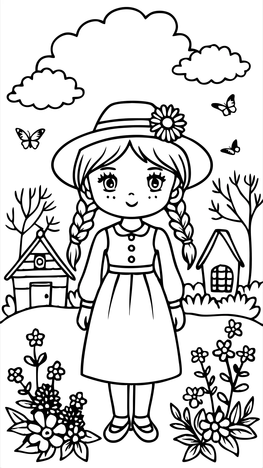 holly hobbie coloring pages